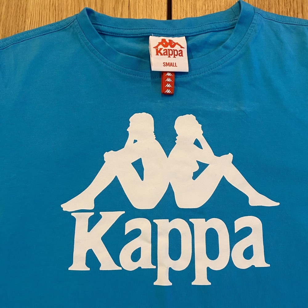 Kappa Logo T-shirt Women's small teal short sleeve* Y2K